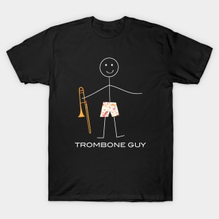Funny Mens Trombone Guy T-Shirt
